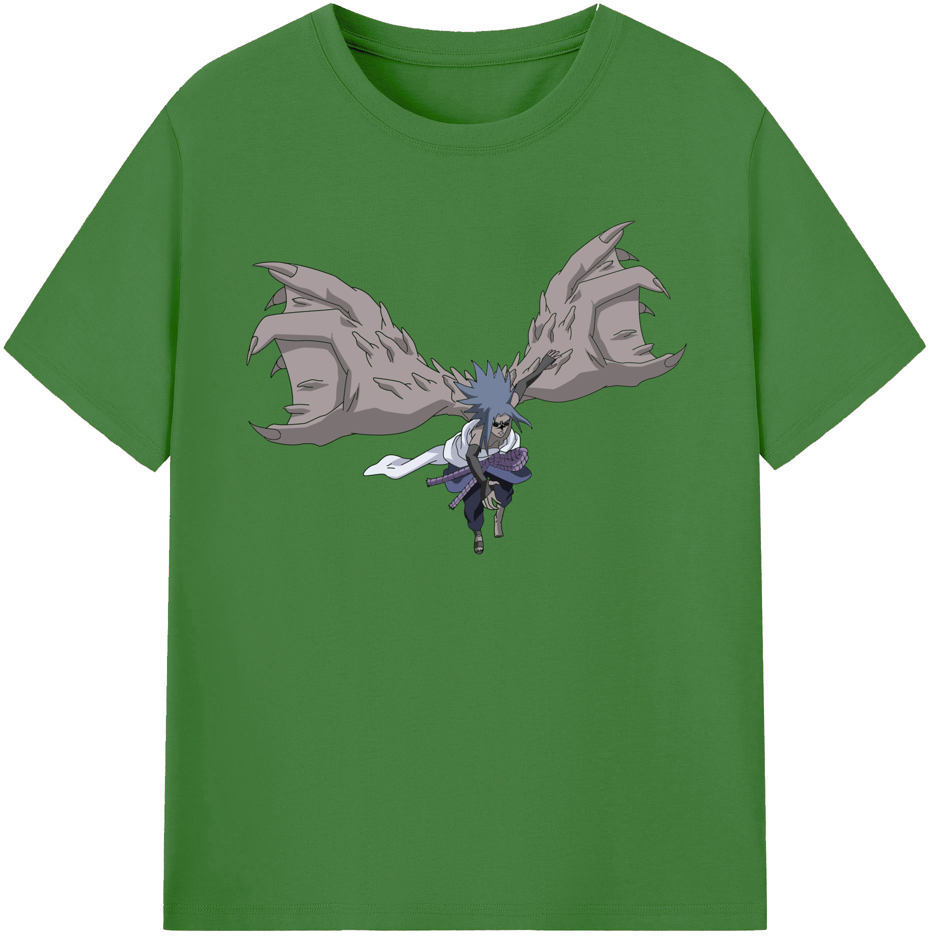 （画像用） NARUTO -ナルト- うちは サスケ Uchiha Sasuke レディースカジュアルプリントTシャツ（綿100％）